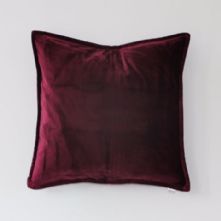 Velvet Cushion Raspberry 50cm x 50cm